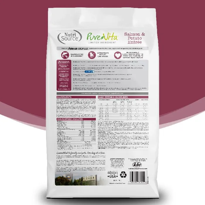 Pure Vita Dog Lid Salmon & Kale 25-lb