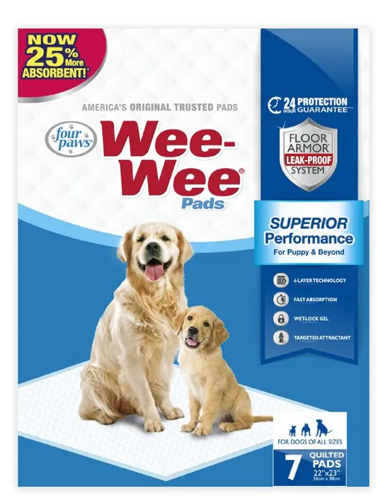 Four Paws Wee-wee Pads 5-ply 7-ct