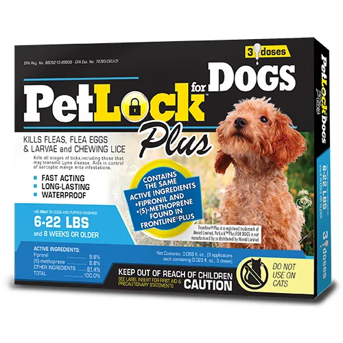 Petlock Plus Security Small Dog 3 Dose F&t