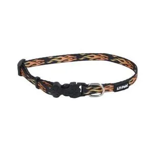 Adjust Collar Flames Black 3/8" X 08"-12"