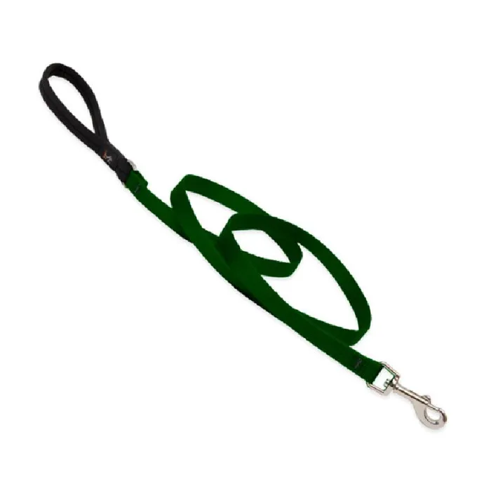Lupine Dog Leash - Solids Green "6 X 1/2"
