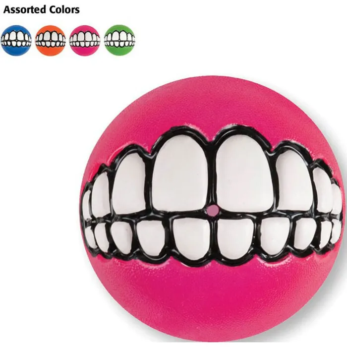 Rogz Grinz Medium Treat Ball Dog 2.4"