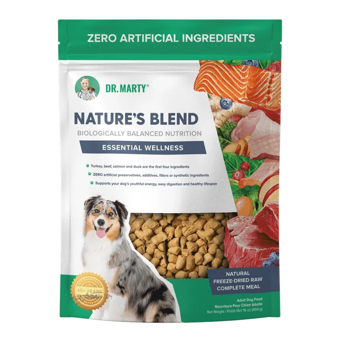 Dr. Marty Nature's Blend Essential Wellness Freeze-dried Dog Food 16-oz