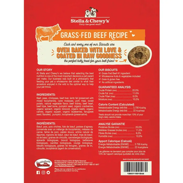 Biscuits Grass Fed Beef - 9oz