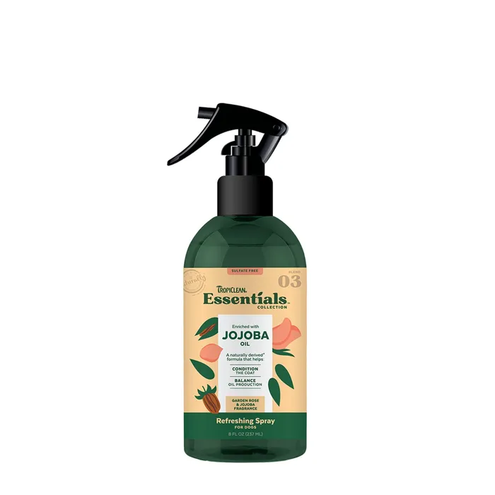 Tropiclean Essentials Jojoba Oil Refreshing Spray For Dogs, 8-oz