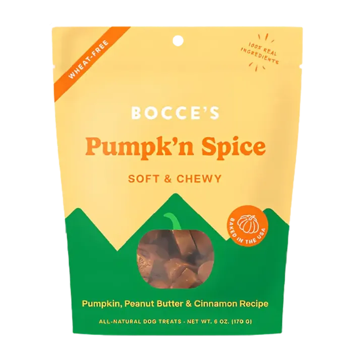 Bocce's Bakery Soft & Chewy Pumpk'n Spice 6-oz