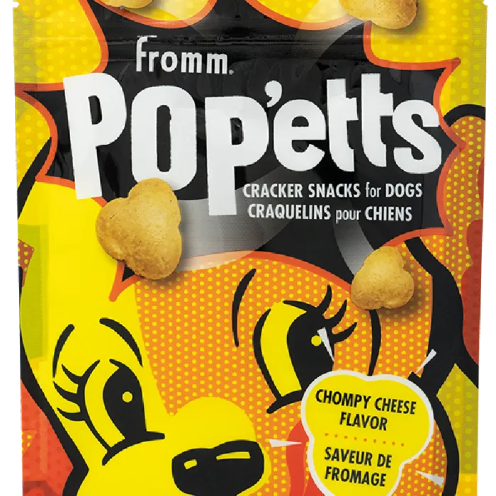 Fromm Popetts Chompy Cheese Dog Treat 6-oz