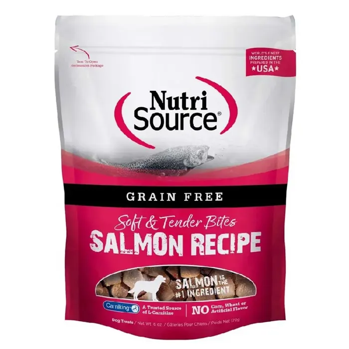 Nutrisource Grain Free Salmon Treat 6-oz