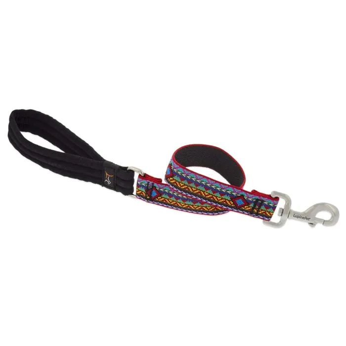 Lupine El Paso Leash 1" 2 Ft Black/white