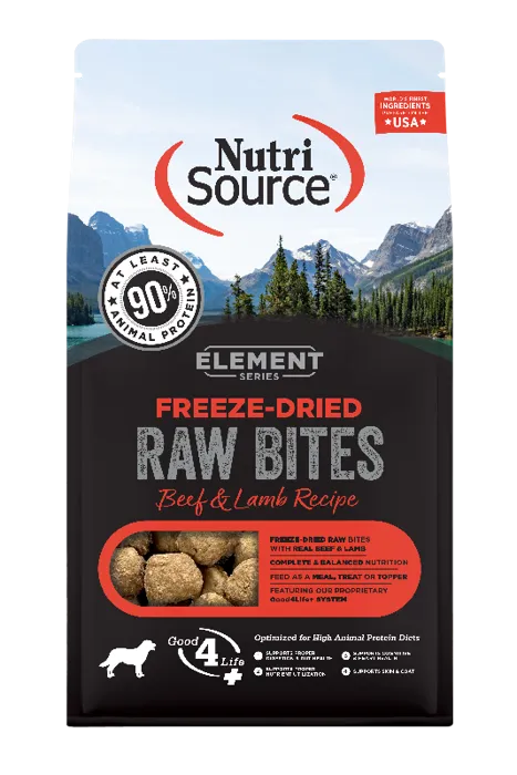 Elements Fd Raw Bites Beef And Lamb - 2.5-oz