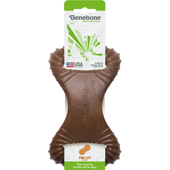 Benebone Dental Chew Peanut Butter Flavor Med