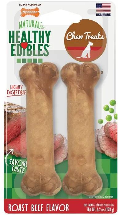 Healthy Edibles Roast Beef Flavor Wolf Size 2-pk