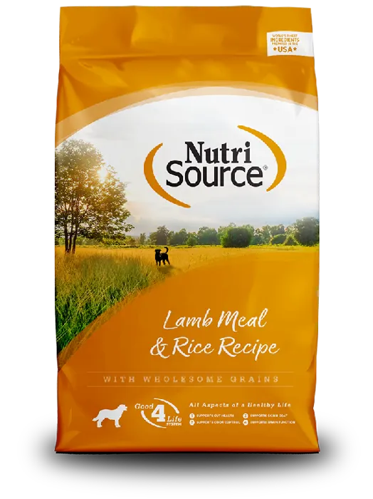 Nutrisource Lamb Meal & Rice Adult Dog Food 26-lbs