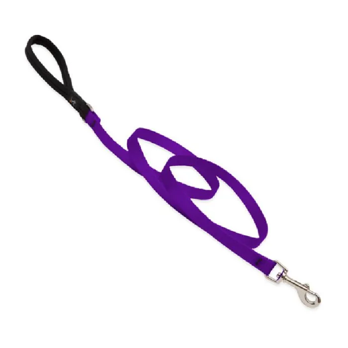 Lupine Dog Leash - Solids Purple "4 X 1/2"