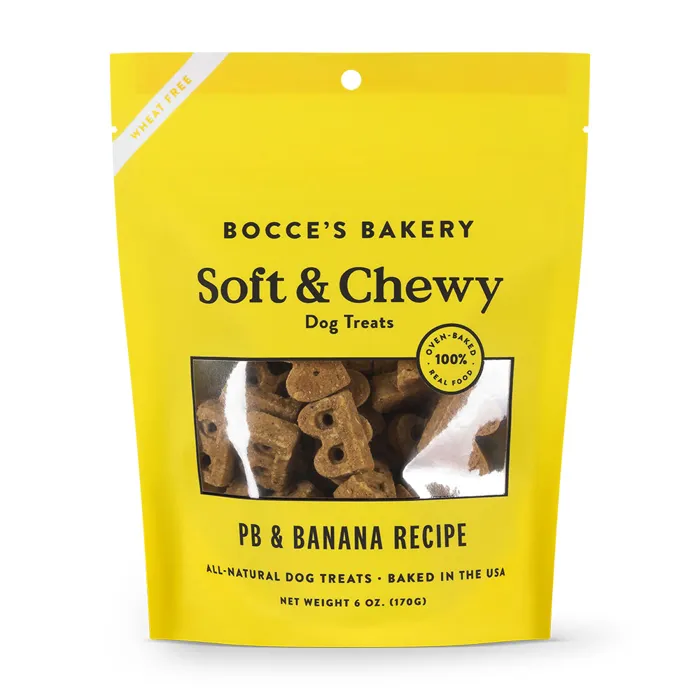 Bocce's Soft & Chewy Treats W/pb & Banana 6-oz