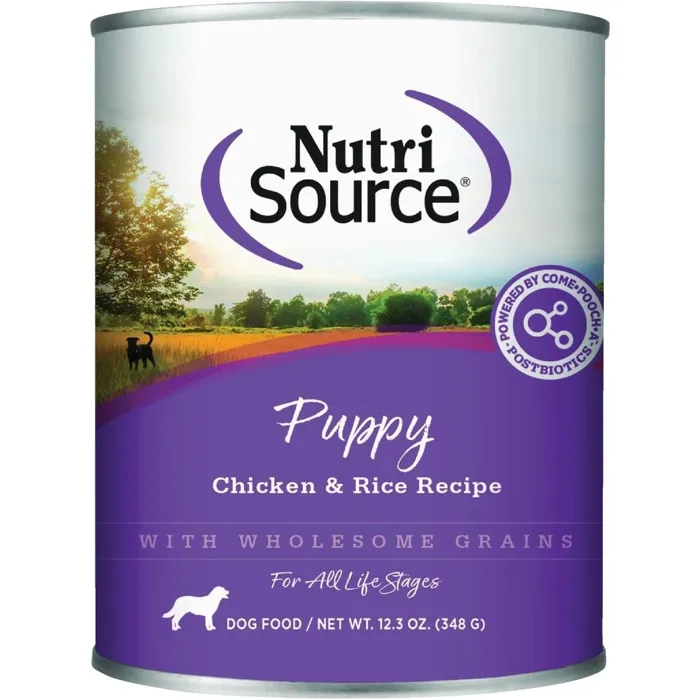 Nutrisource Wet Puppy Chicken & Rice Recipe With Wholesome Grains 12.3-oz