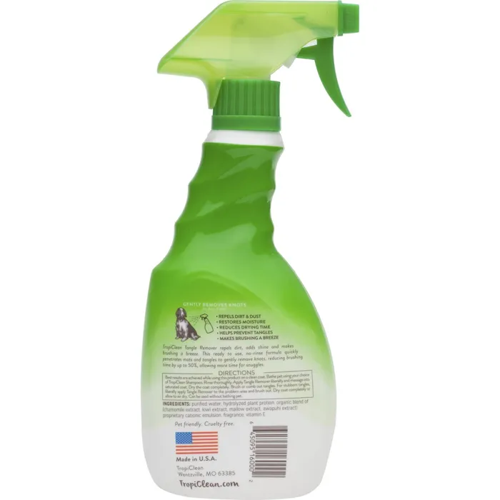 Tropiclean Sweet Pea Tangle Remover Spray 16 Oz