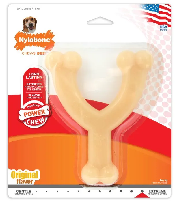 Durachew Wishbone Original Flavor Dog Toy Wolf