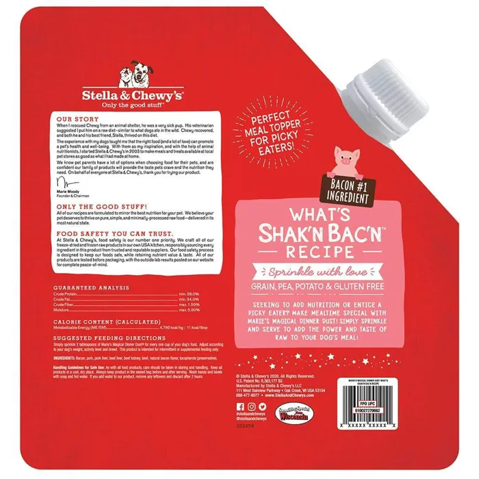 Stella & Chewy's Fd Raw Magical Dust Bacon 7-oz