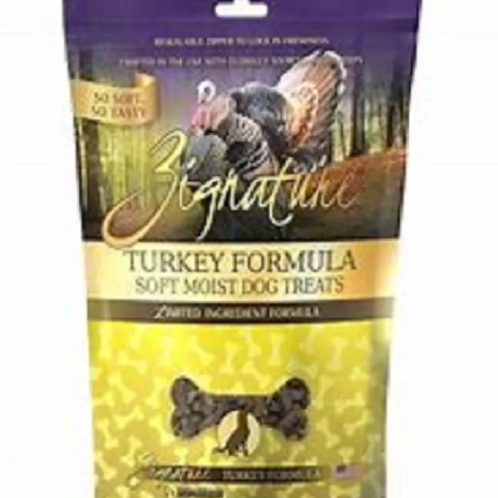 Zignature Dog Treat Soft Moist Turkey Hearts 4-oz
