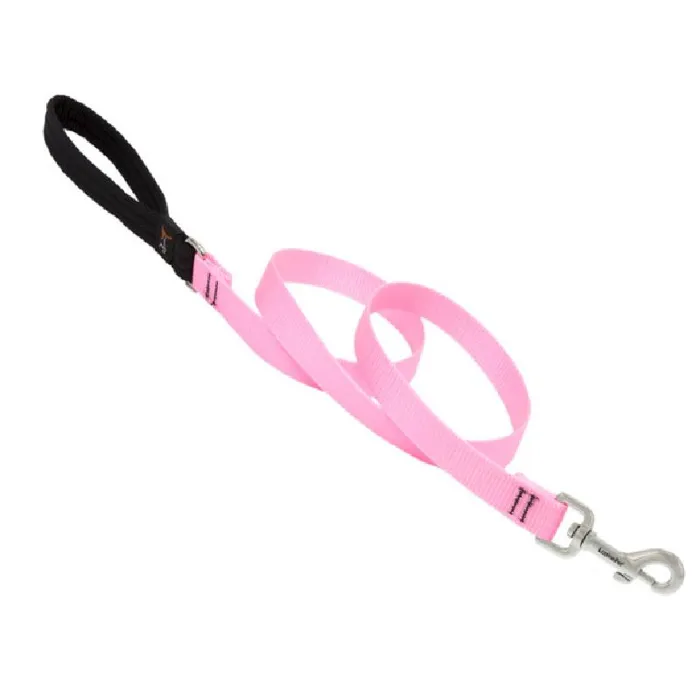 Lupine Dog Leash - Solids Pink "4 X 3/4"