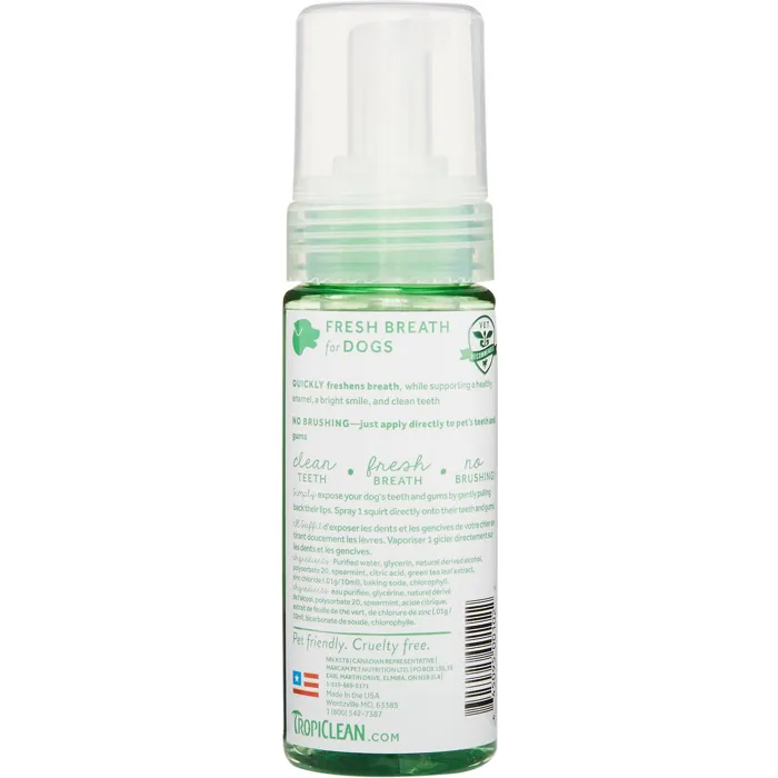 Fresh Breath Mint Foam For Dogs & Cats 4.5-oz