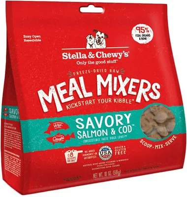 Stella & Chewy's Fd Raw Dog Mixer Salmon Cod 18-oz