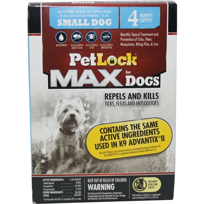 Petlock Max Sm Dog 4ct