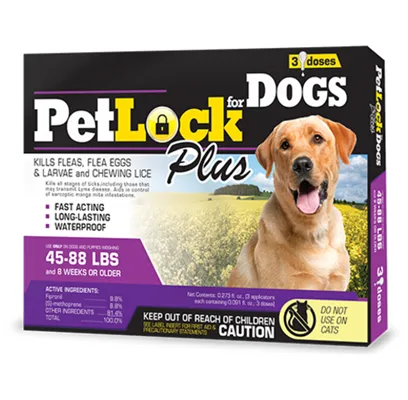 Pet Lock Plus Large Dog 45-88 Lbs 3 Pk