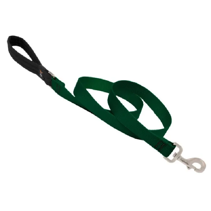 Lupine Dog Leash - Solids Green "4 X 1"
