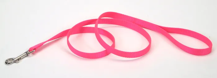 Single Ply Dog Leash - Neon Pink 1" X 06'