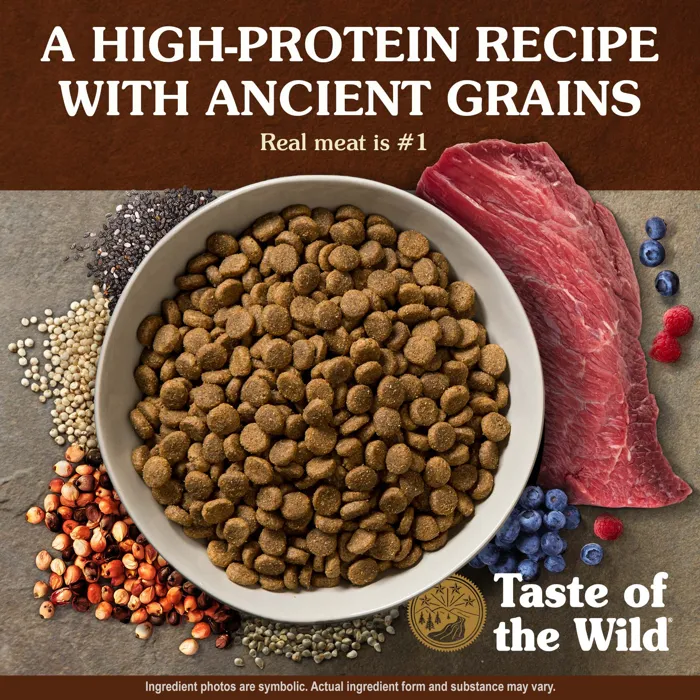 Ancient Prairie Roasted Bison, Roasted Venison & Ancient Grain Recipe Dry Dog Food 14-lb
