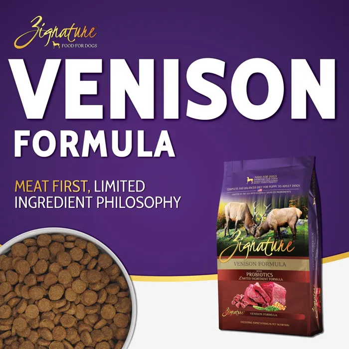 Zignature Venison Limited Ingredient Formula Grain-free Dry Dog Food 25-lb