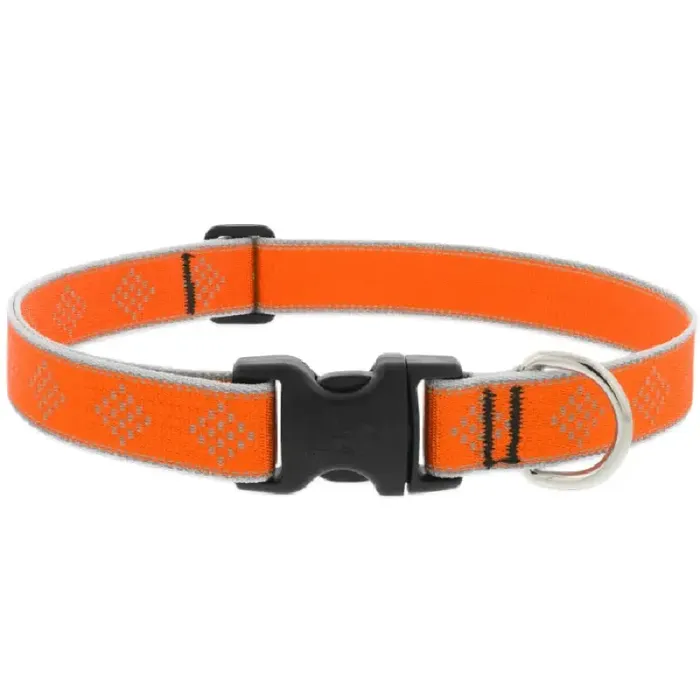 Lupine Adjustable Collar 1" 16-28" Orange Diamond
