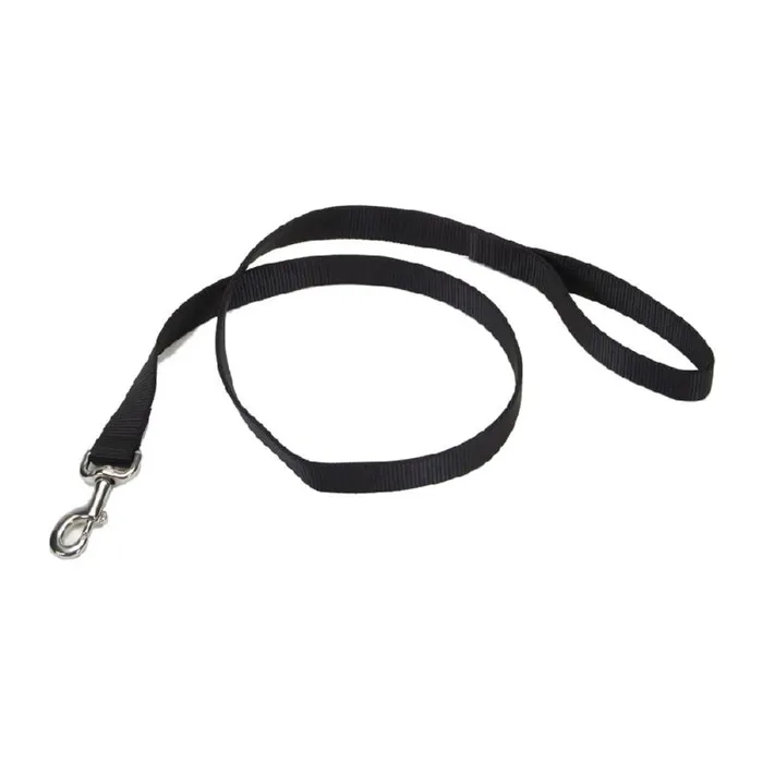 Single-ply Dog Leash Black Lrg - 1" X 6'