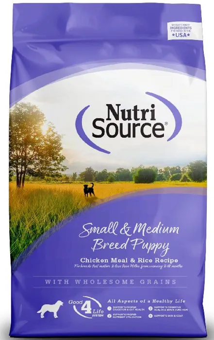 Nutrisource Small & Medium Breed Puppy Ckn Meal & Rice Recipe4-lb