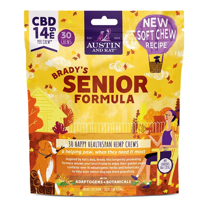 Austin & Kat Brady's Senior Blend Chews 14mg 10 Oz