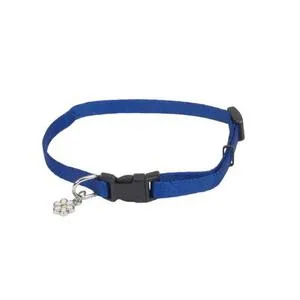 Adjustable Dog Collar - Blue 3/8" X 06"-08"
