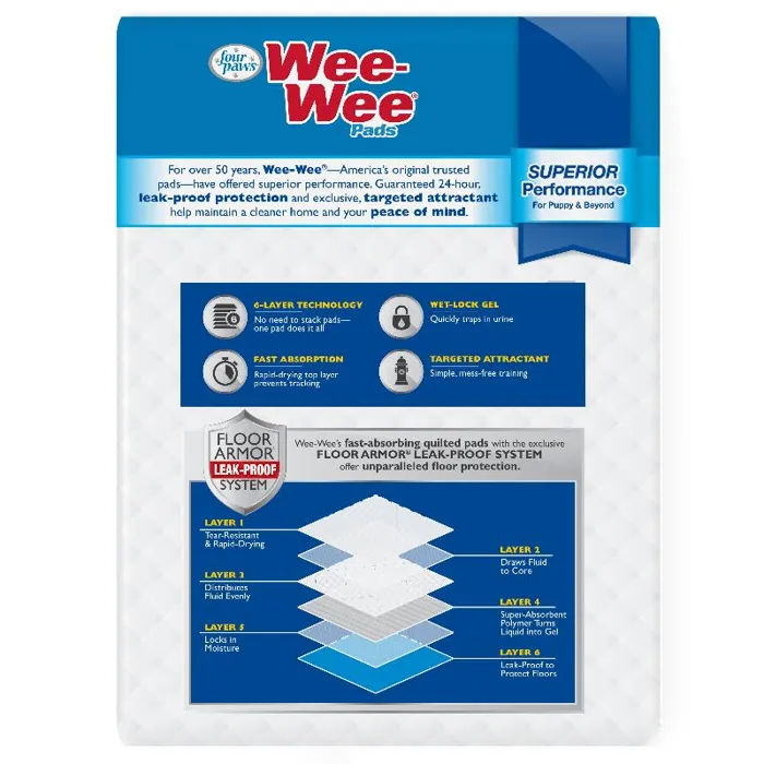 Four Paws Wee-wee Pads 5-ply 7-ct