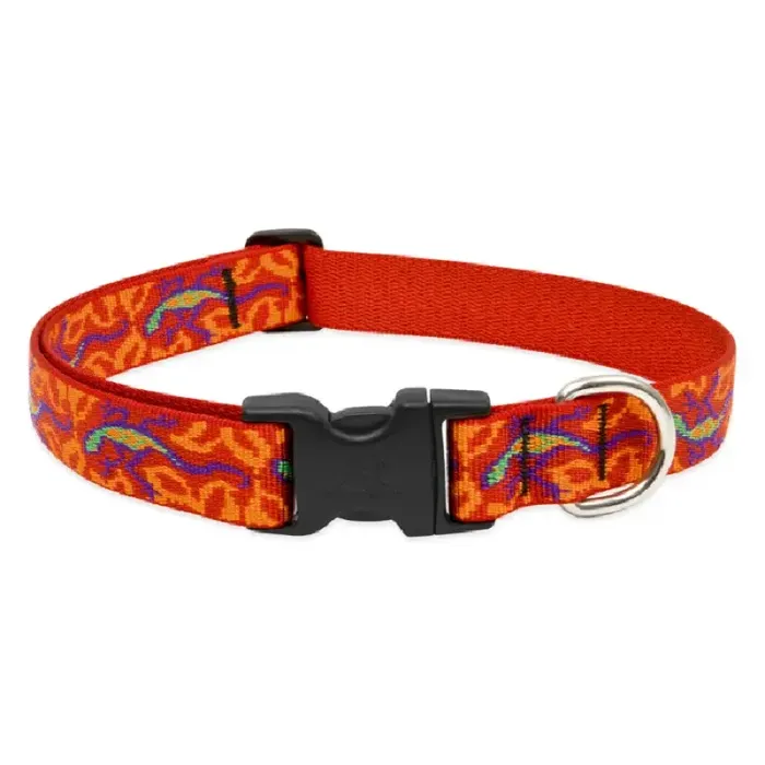 Adjustable Collar 12-20" X 1" Go Go Gecko