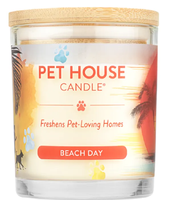 Pet House Cndl Beach Day Lg