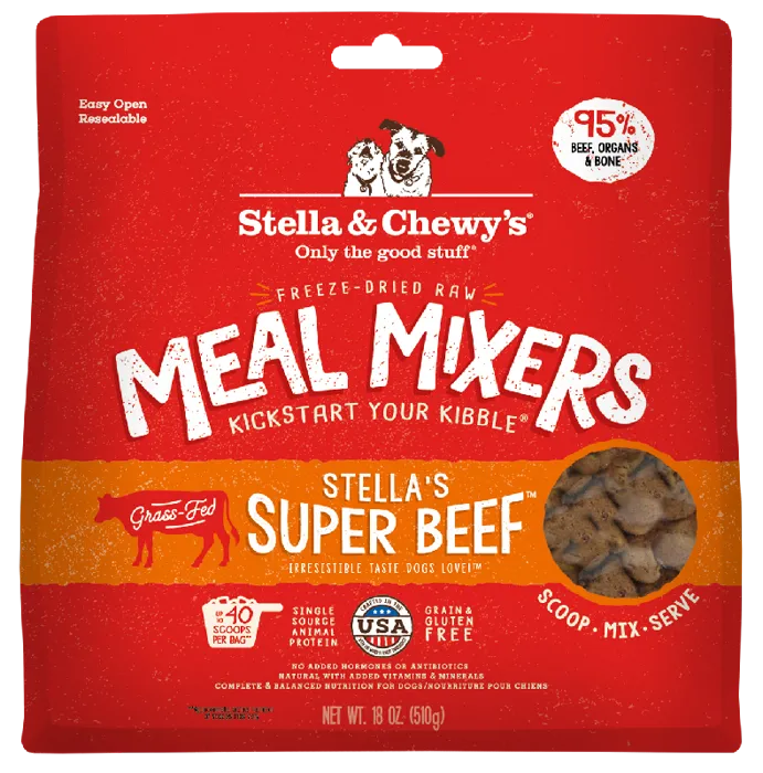 Stella & Chewy's Freeze Dried Dog Mixer Beef 18-oz