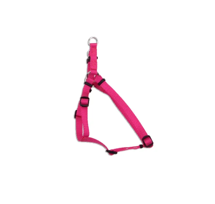 Adjustable Dog Harness - Pink Flamingo 3/8" X 12"1