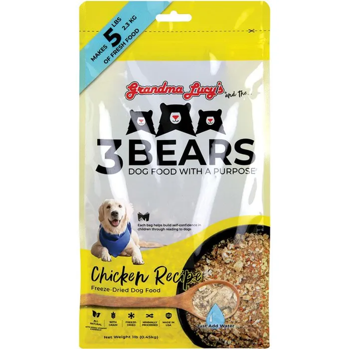 Grandma Lucy's Dog Food 3 Bears Chicken 1#