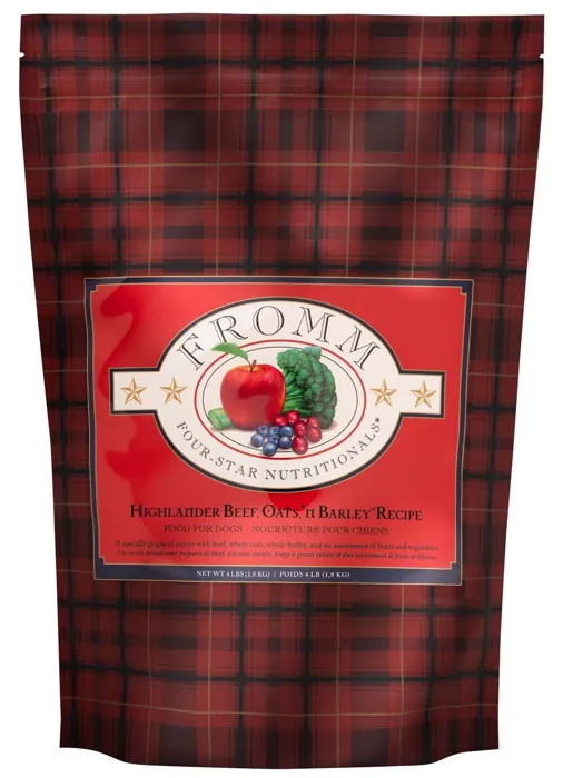 Fromm - Four Star - Highlander Beef, Oats & Barley -dry Dog Food - 4 Lb.