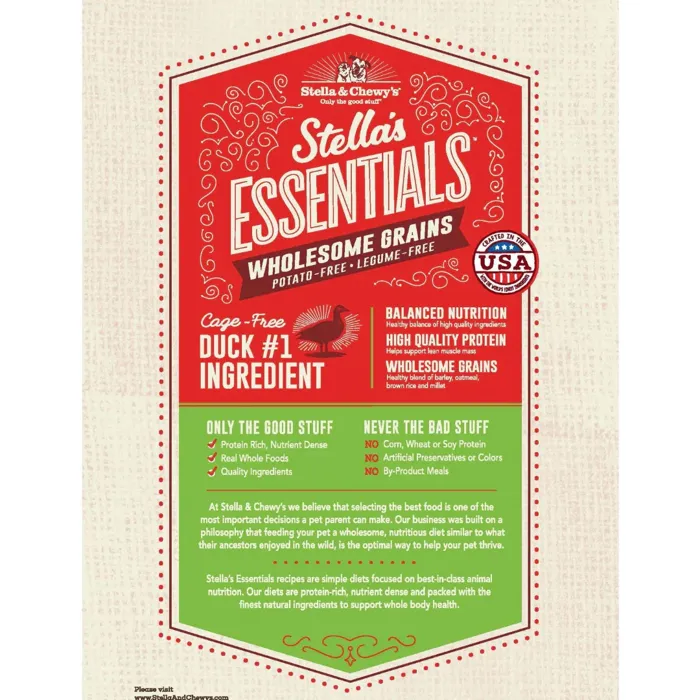 Stella & Chewy's Essentials Duck + Grains 3-lb