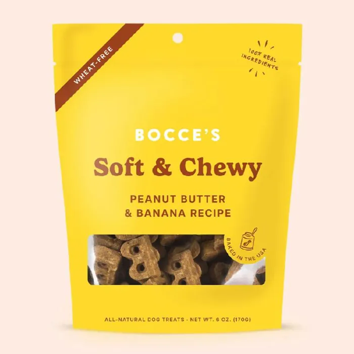 Bocce's Soft & Chewy Treats W/pb & Banana 6-oz