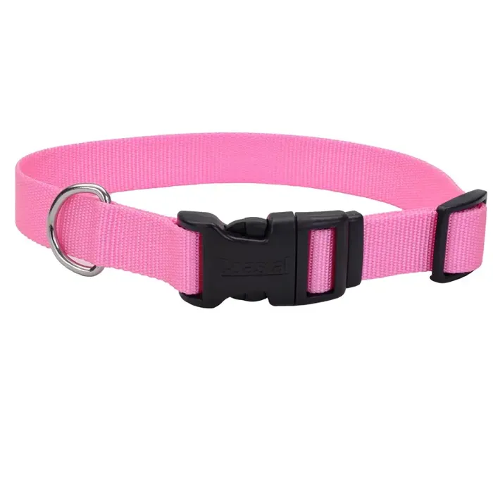 Nylon Tuff Adjustable Collar 3/4"x20"-bright Pink