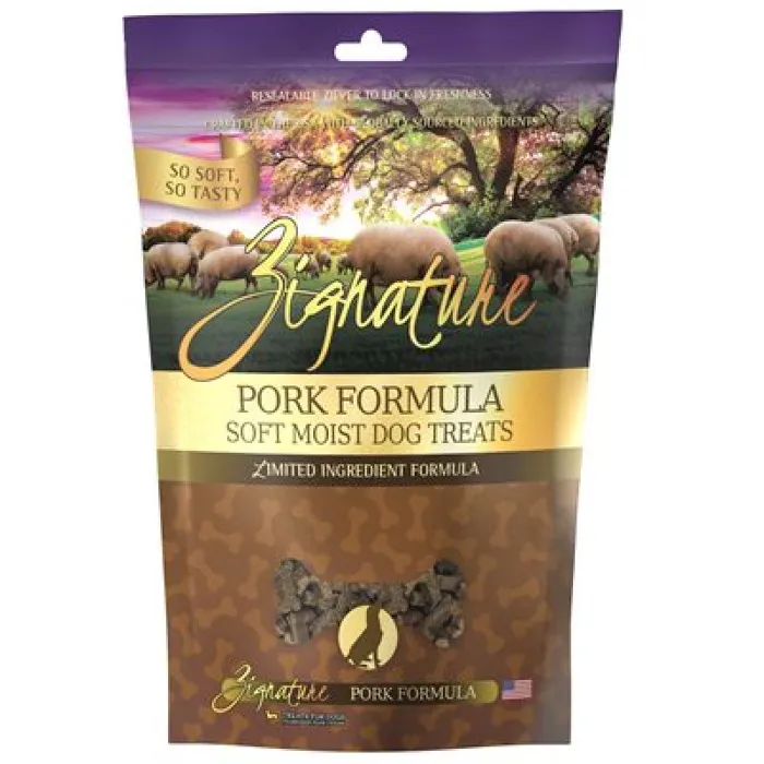 Zignature Dog Pork Soft Treat 4-oz