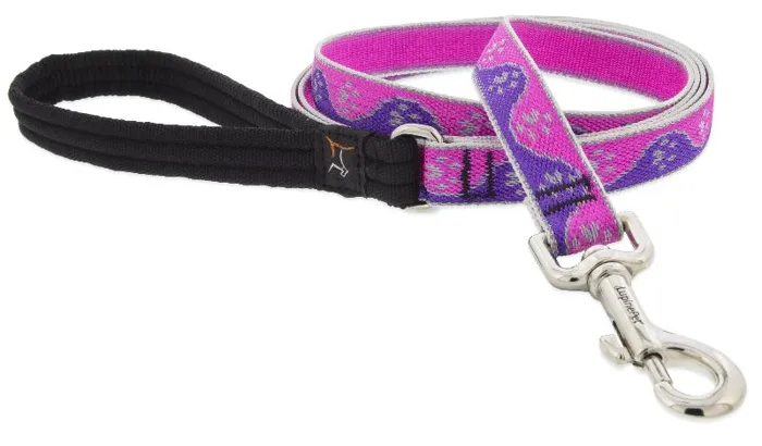 1/2" Pink Paws Leash 4 Foot
